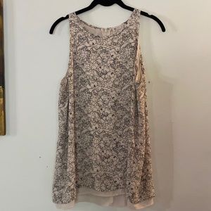 Lila Rose floral sketch tank